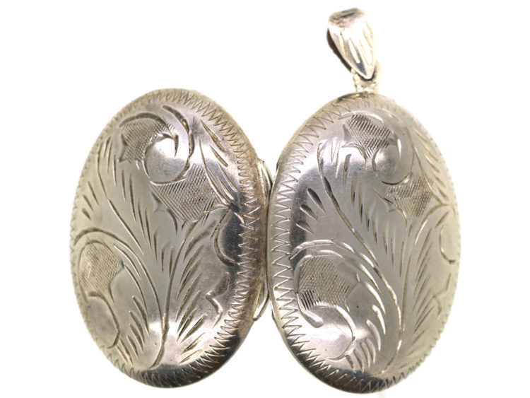 Silver Oval Locket