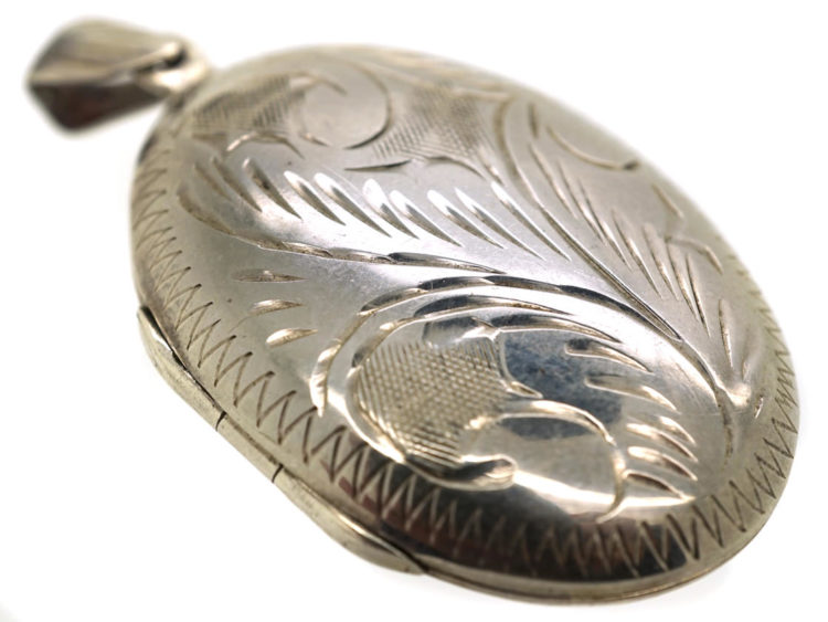 Silver Oval Locket