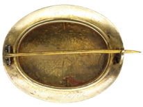 Victorian Silver Gilt Souvenir Brooch