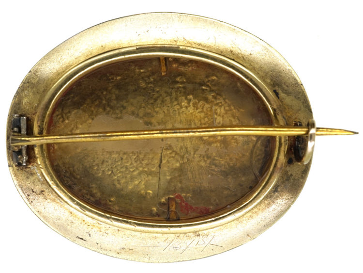 Victorian Silver Gilt Souvenir Brooch