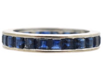 18ct White Gold Sapphire Eternity Ring
