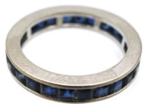 18ct White Gold Sapphire Eternity Ring
