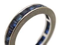 18ct White Gold Sapphire Eternity Ring