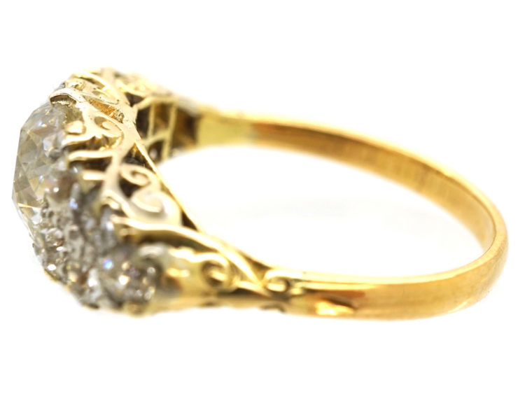 Victorian 18ct Gold & Diamond Ring