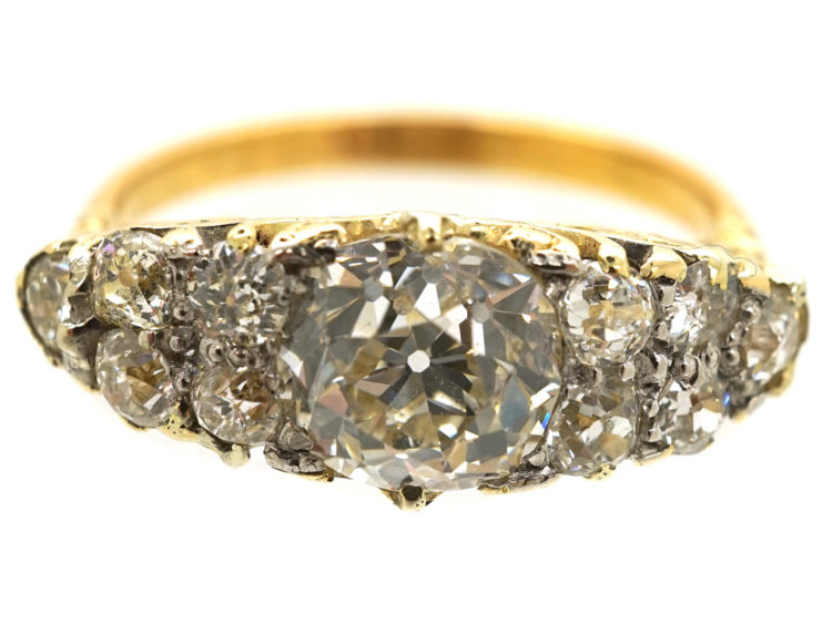 Victorian 18ct Gold & Diamond Ring