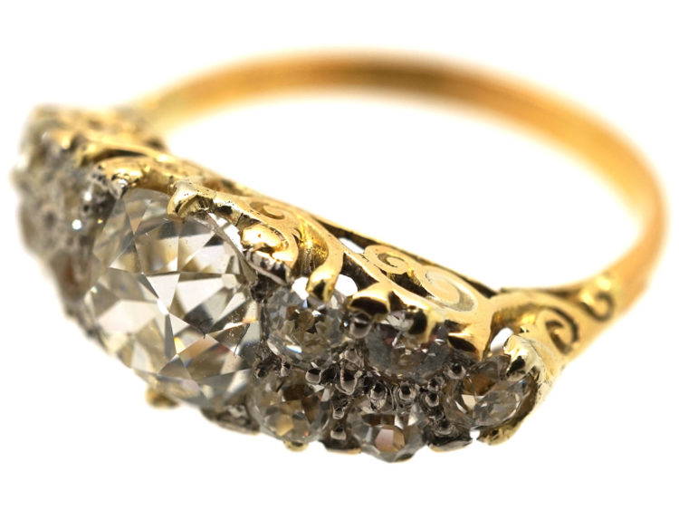 Victorian 18ct Gold & Diamond Ring