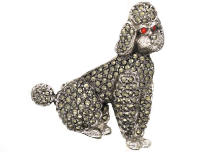 Silver & Marcasite Poodle Brooch Silver & Marcasite Poodle Brooch