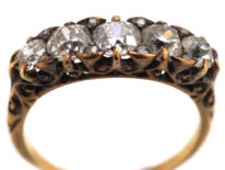 Victorian 18ct Gold Five Stone Diamond Ring