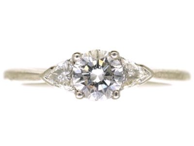 18ct White Gold Three Stone Diamond Ring