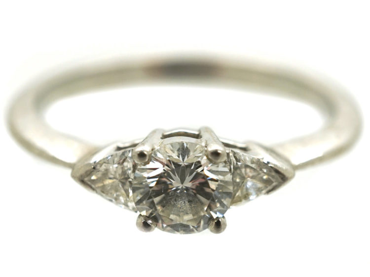 18ct White Gold Three Stone Diamond Ring