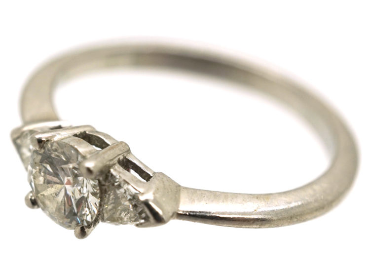 18ct White Gold Three Stone Diamond Ring