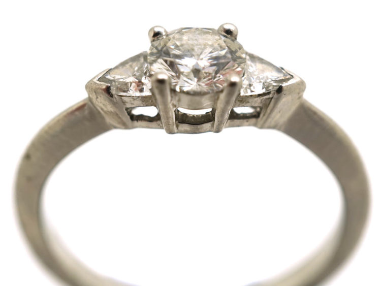 18ct White Gold Three Stone Diamond Ring