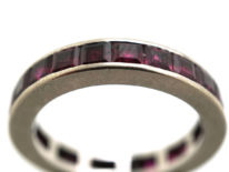 Art Deco 18ct White Gold Ruby Eternity Ring