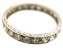 Art Deco Platinum & Diamond Eternity Ring