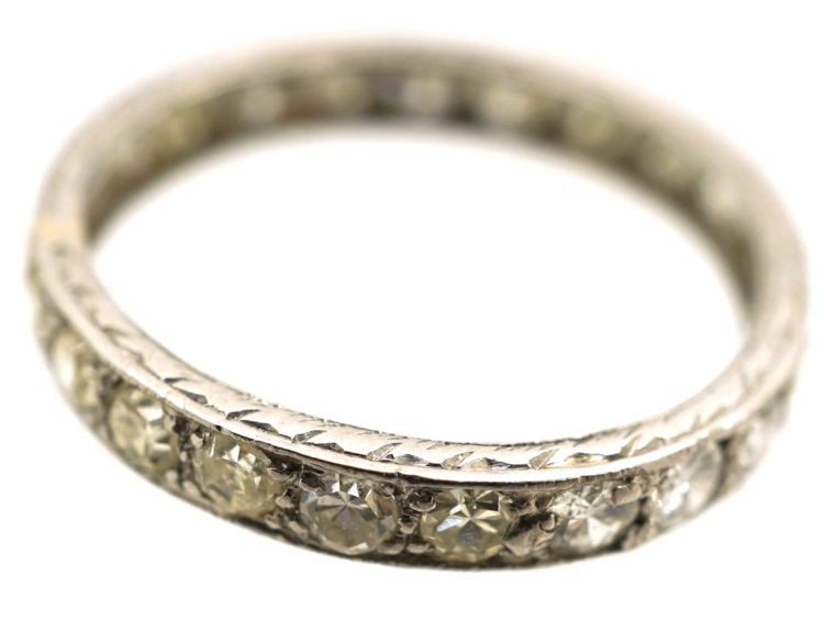 Art Deco Platinum & Diamond Eternity Ring
