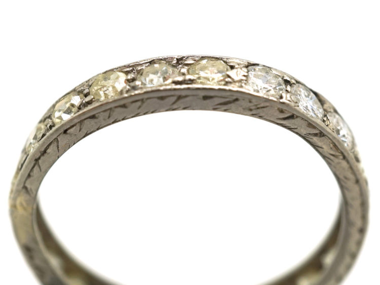 Art Deco Platinum & Diamond Eternity Ring