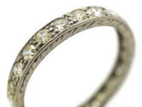 Art Deco Platinum & Diamond Eternity Ring
