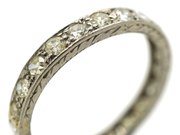 Art Deco Platinum & Diamond Eternity Ring