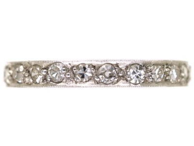 Art Deco Platinum & Diamond Eternity Ring
