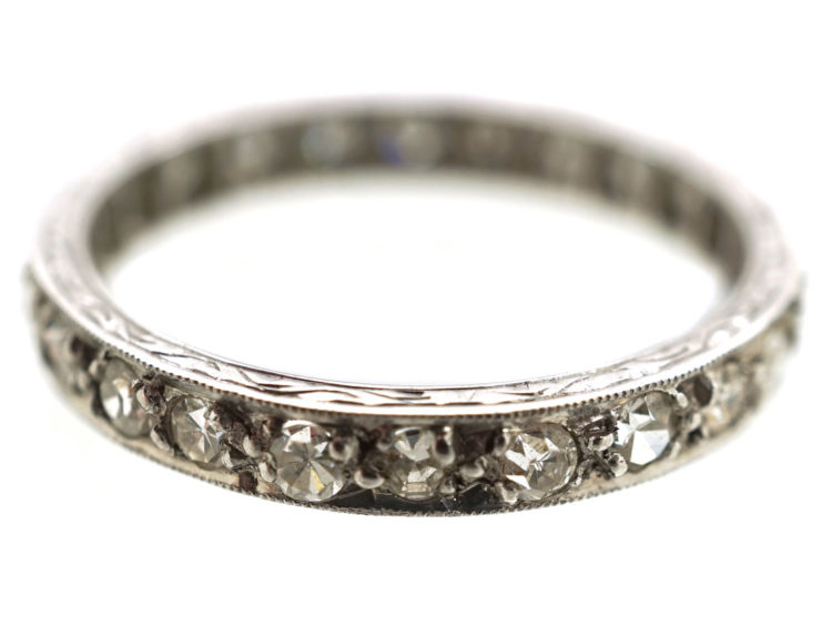 Art Deco Platinum & Diamond Eternity Ring