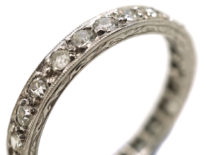 Art Deco Platinum & Diamond Eternity Ring