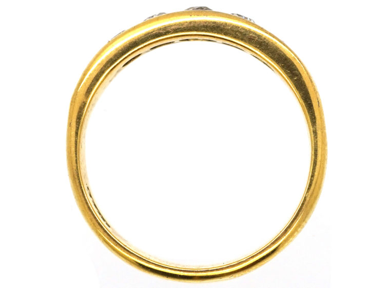Edwardian 18ct Gold, Five Stone Diamond Ring