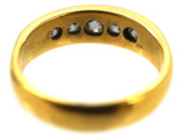 Edwardian 18ct Gold, Five Stone Diamond Ring