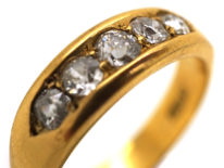 Edwardian 18ct Gold, Five Stone Diamond Ring