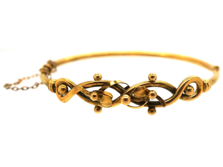 Edwardian 9ct Gold Bangle