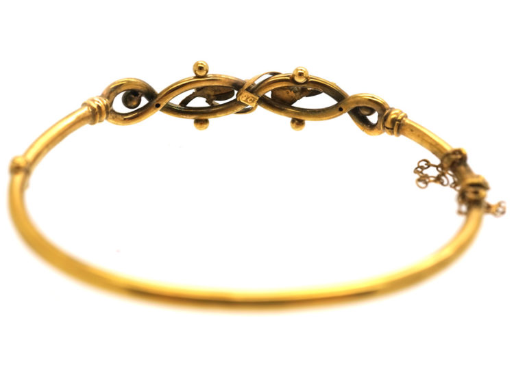 Edwardian 9ct Gold Bangle