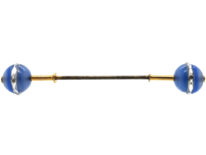 Art Deco Chalcedony & Rock Crystal Sûreté Pin