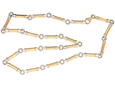 9ct Gold Two Colour Neck Chain
