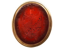 Georgian Seal with Carved Intaglio Carnelian Base