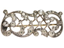 Edwardian Silver & Gold Wash Paste Brooch