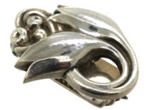 Silver Tulip Clip by Georg Jensen