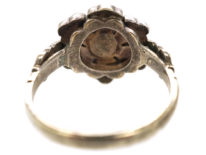 Silver & Marcasite Flower Ring