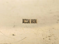 Silver Bangle with Strawberry Leaf Engraved Motif