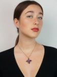 Georgian Gold, Amethyst & Natural Pearl Pendant
