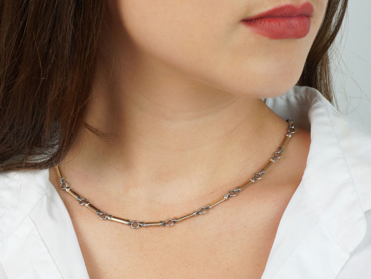 9ct Gold Two Colour Neck Chain