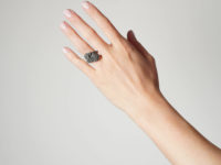 Silver & Marcasite Twist Ring