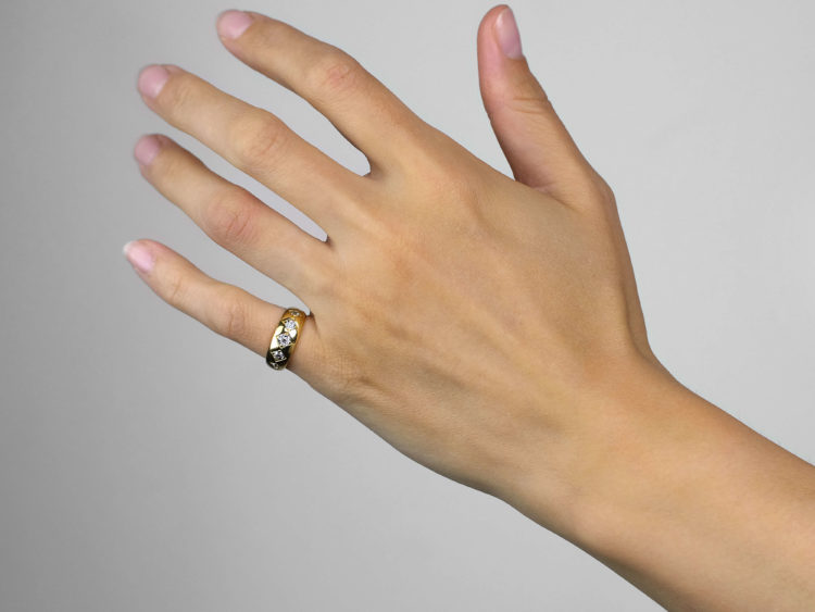 Victorian 18ct Gold Five Stone Diamond Ring