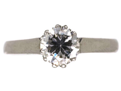 Art Deco Platinum & Diamond Solitaire Ring