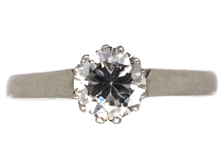 Art Deco Platinum & Diamond Solitaire Ring