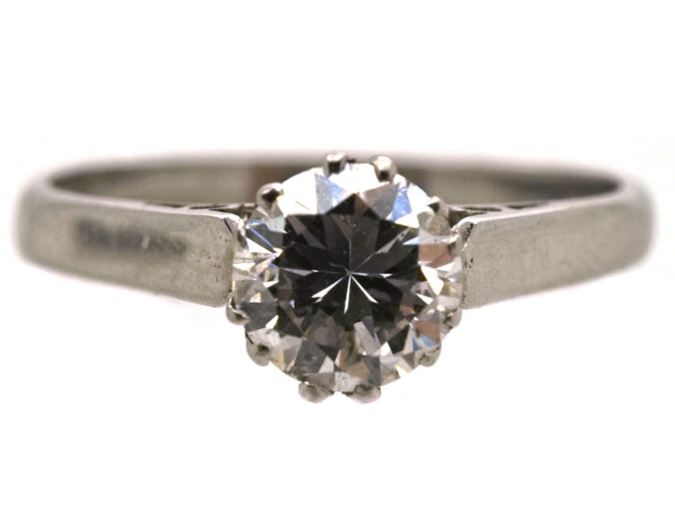 Art Deco Platinum & Diamond Solitaire Ring
