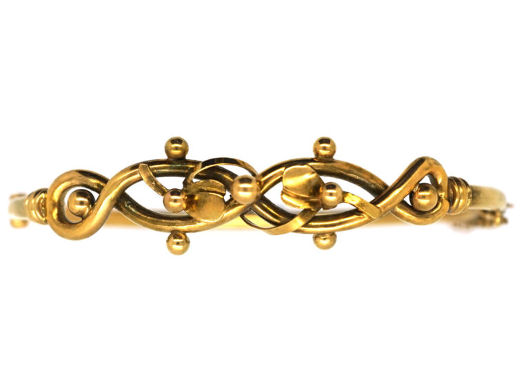 Edwardian 9ct Gold Bangle