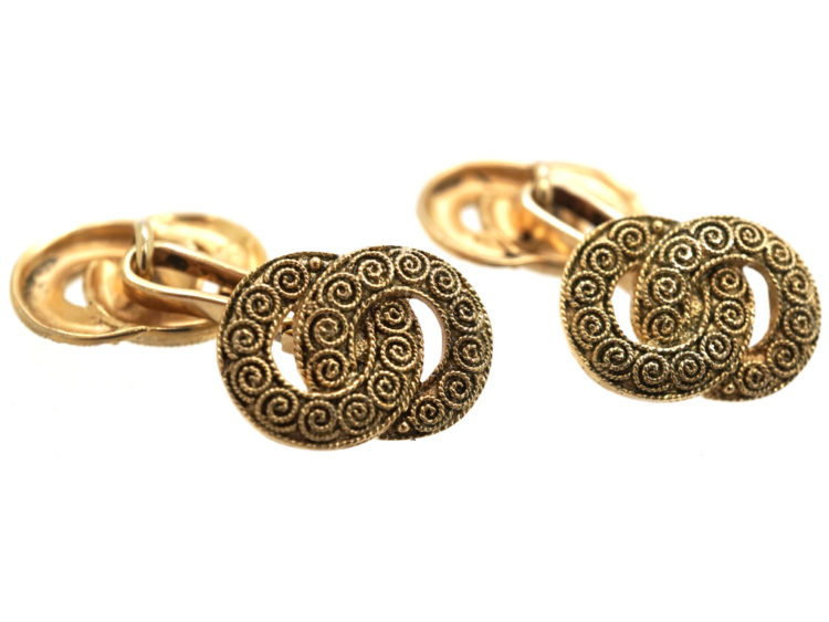Silver Gilt Cufflinks by Theodor Fahrner