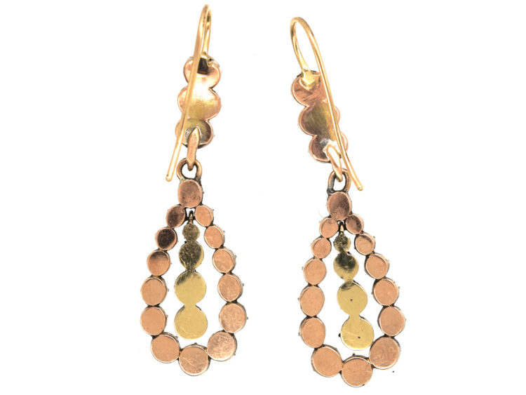 Georgian Diamond Drop Earrings