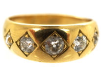 Victorian 18ct Gold Five Stone Diamond Ring
