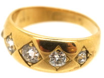 Victorian 18ct Gold Five Stone Diamond Ring