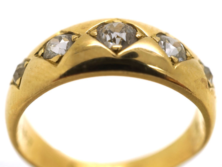 Victorian 18ct Gold Five Stone Diamond Ring